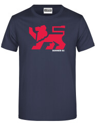 T-Shirt Navy Löwe Rot