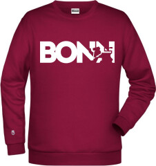 Sweater Bonn Bordeaux/Weiß